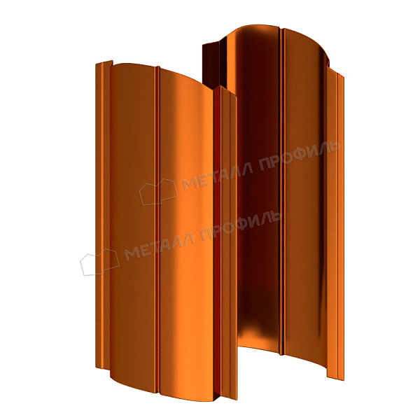 Продаём Штакетник металлический МЕТАЛЛ ПРОФИЛЬ ELLIPSE-O 19х126 (AGNETA-20-Copper\Copper-0.5) по доступной цене.